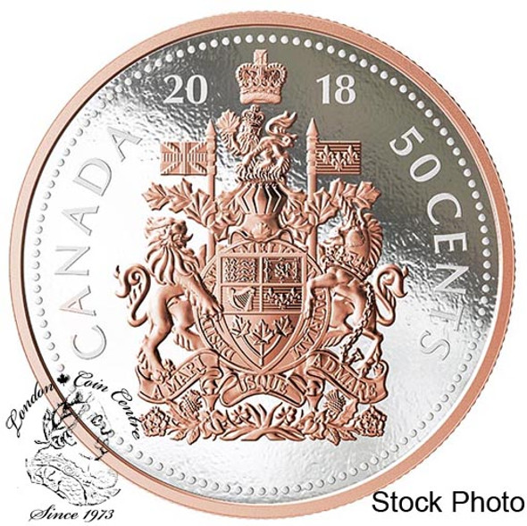 Canada: 2018 5 oz. Big Coin Series: 50 Cent Piece Pure Silver Coin