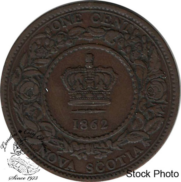 Canada: Nova Scotia 1862 Large 1 Cent F12