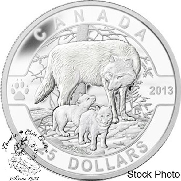 Canada: 2013 $25 The Wolf O Canada Series Pure Silver Coin