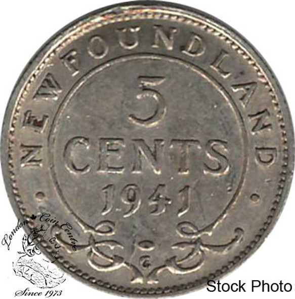 Canada: Newfoundland 1941c 5 Cent Silver EF40
