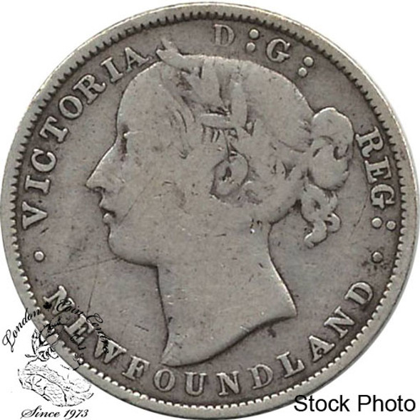 Canada: Newfoundland 1865 20 Cent VG8