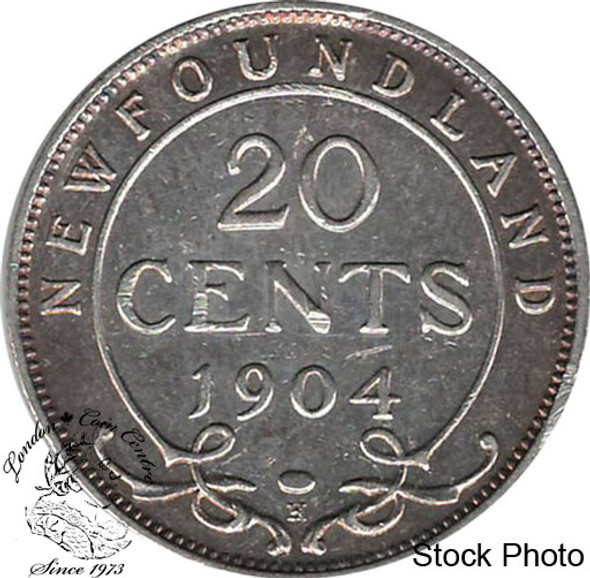 Canada: Newfoundland 1904H 20 Cent EF40