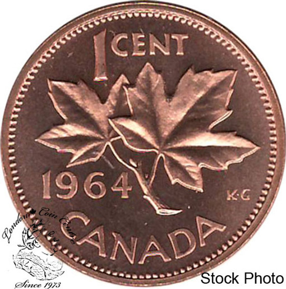 Canada: 1964 1 Cent MS64 Red