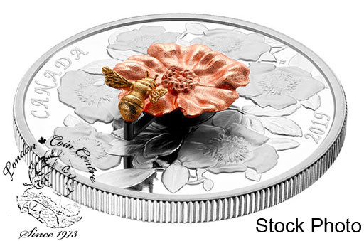 Canada: 2012 $20 Aster with Venetian Glass Bumble Bee Coin