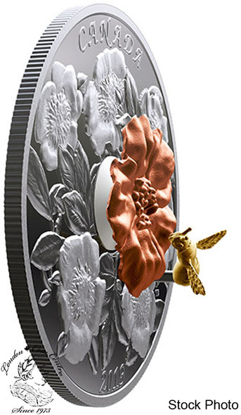 Canada: 2012 $20 Aster with Venetian Glass Bumble Bee Coin