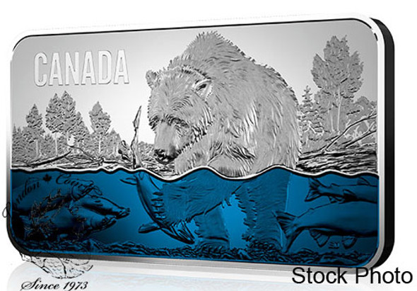Canada: 2018 $25 Salmon Run Pure Silver Ultra-High Relief Coin Canada: 2018 $25 Salmon Run Pure Silver Ultra-High Relief Coin