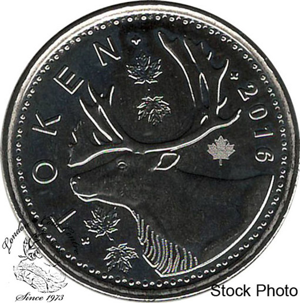 Canada: 2018 25 Cent Size R&D Security Caribou Test Token (Dated 2016)