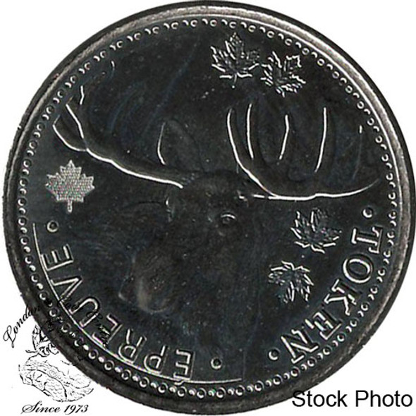 Canada: 2018 25 Cent Size R&D Security Moose Test Token Canada: 2018 25 Cent Size R&D Security Moose Test Token