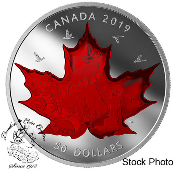 Canada: 2019 $50 Celebrating Canada's Classic Icons 5 oz. Pure Silver Coin Canada: 2019 $50 Celebrating Canada's Classic Icons 5 oz. Pure Silver Coin