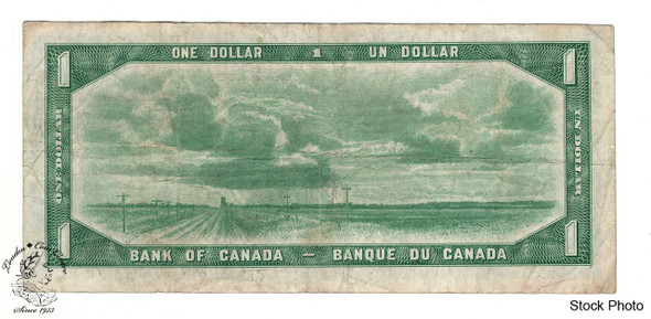 Canada: 1954 $1 Bank Of Canada Banknote Beattie-Coyne BC-37a Circulated