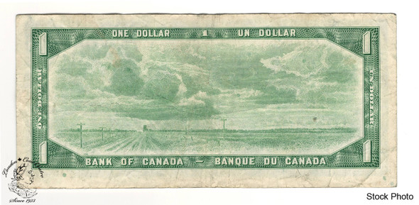 Canada: 1954 $1 Bank Of Canada Banknote Bouey-Rasminsky BC-37c Circulated