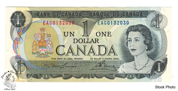 Canada: 1973 $1 Bank Of Canada Banknote Lawson-Bouey BC-46a 3 Letters UNC