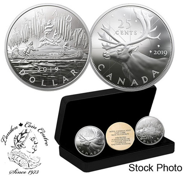 Canada: 2019 Royal Canadian Mint Coin Lore: Back to Concept 2 oz. Pure Silver Two-Coin Set