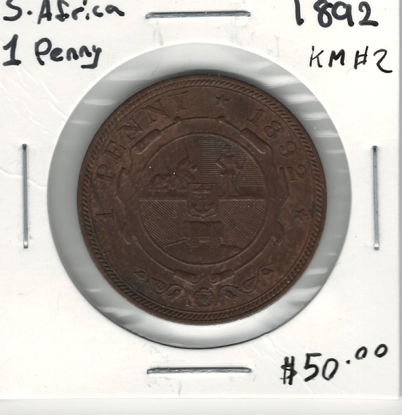 South Africa: 1892 1 Penny