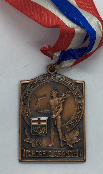 Canada: 1938 A.A.U.C. Amateur Athletic Union of Canada Ontario Branch 440 Yard Bronze Medal