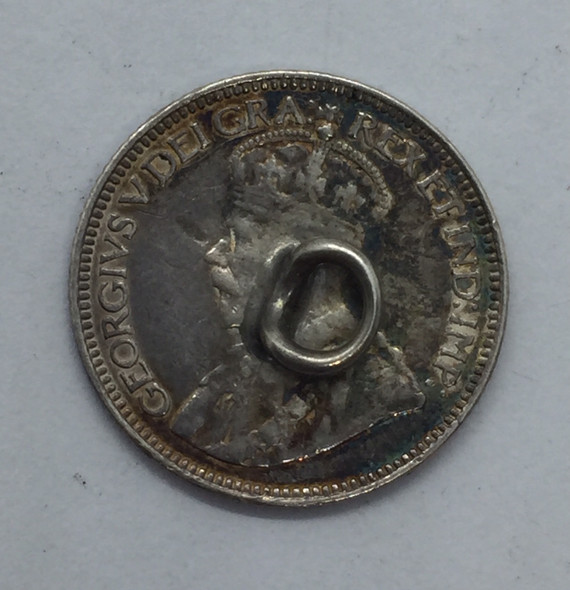 Love Token: "ES" on George V Canadian 10 Cent Host Coin Love Token: "ES" on George V Canadian 10 Cent Host Coin