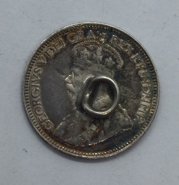 Love Token: "ES" on George V Canadian 10 Cent Host Coin