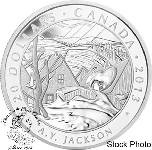 Canada: 2013 $20 A.Y. Jackson, Saint-Tite-des-Caps Silver Coin