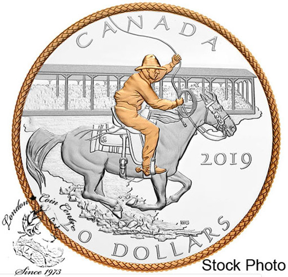 Canada: 2019 $20 Victory Stampede 1 oz Pure Silver Coin