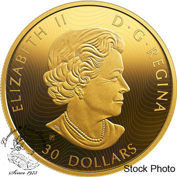 Canada: 2019 $30 Golden Reflections- Predator and Prey: Orca and Sea Lions 2 oz. Pure Silver Gold-Plated Coin