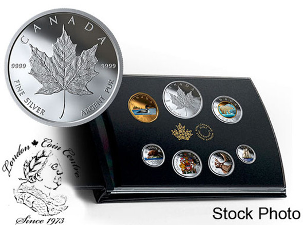 Canada: 2019 Canadian Circulation Collection Pure Silver Coloured 6-Coin Set Canada: 2019 Canadian Circulation Collection Pure Silver Coloured 6-Coin Set