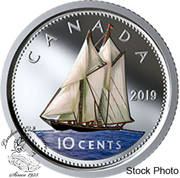 Canada: 2019 10 Cents Coloured Pure Silver Coin