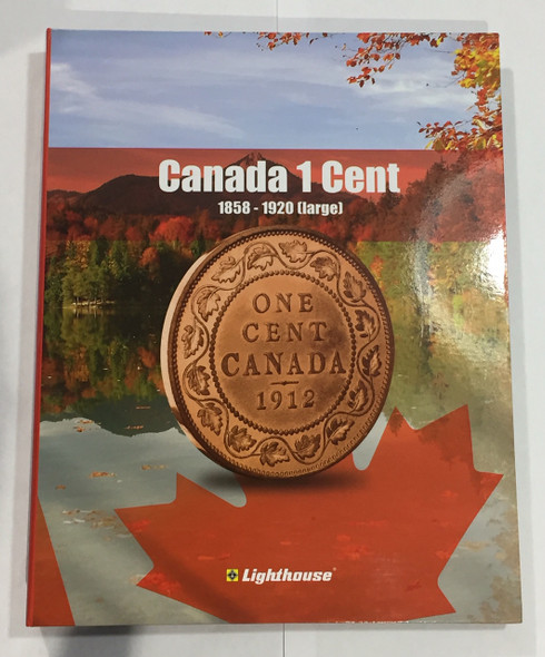 Canada 1 Cent Vista Coin Album 1858 to 1920 (Large) (Colourful)