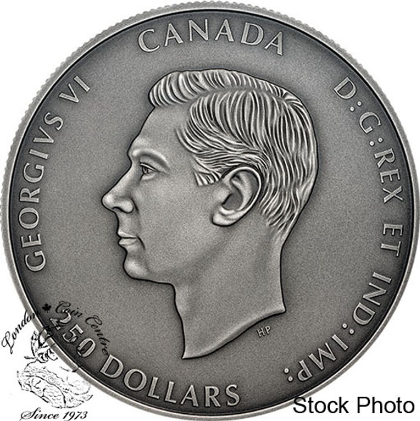 Canada: 2019 $250 D-Day: A Snapshot in Time One Kilogram Pure Silver Coin Canada: 2019 $250 D-Day: A Snapshot in Time One Kilogram Pure Silver Coin