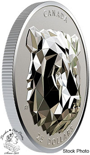 Canada: 2019 $25 Multifaceted Animal Head: Grizzly Bear 1 oz. Pure Silver Coin Canada: 2019 $25 Multifaceted Animal Head: Grizzly Bear 1 oz. Pure Silver Coin