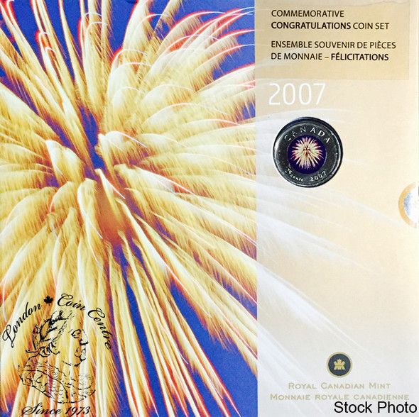 Canada: 2007 Congratulations Coin Set - Fireworks