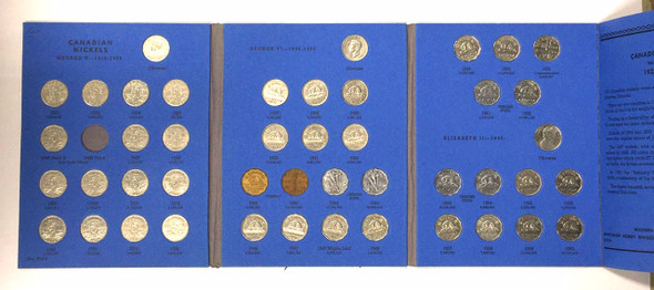 Canada: 1922-1960 Collection of Nickels in Whitman Folder (45 Pieces) Includes 1925, 1926 Near Canada: 1922-1960 Collection of Nickels in Whitman Folder (45 Pieces) Includes 1925, 1926 Near