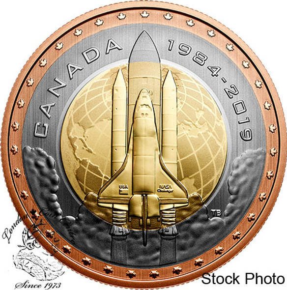 Canada: 2019 25 Cent First Canadian In Space Coin