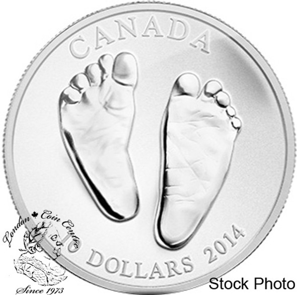 Canada: 2014 $10 Welcome to the World Baby Feet Silver Coin