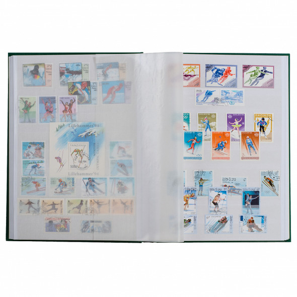 Lighthouse Hard Cover BASIC Stamp Stockbook - 32 White Pages - W32 - Blue Lighthouse Hard Cover BASIC Stamp Stockbook - 32 White Pages - W32 - Blue
