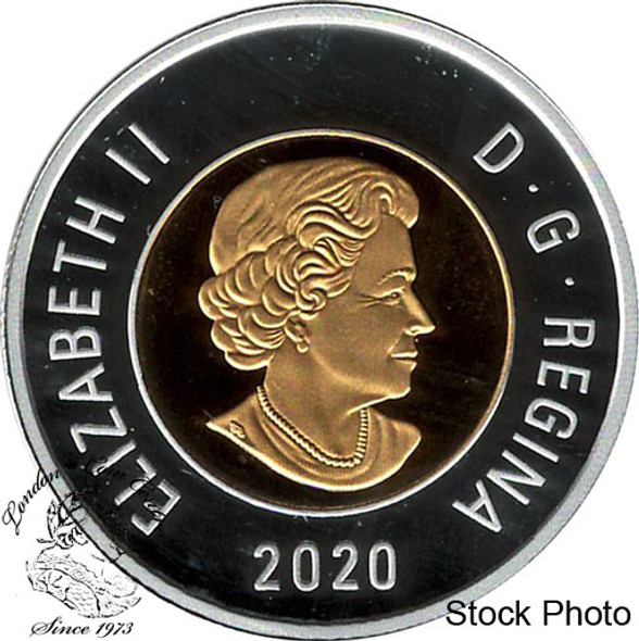 Canada: 2020 $2 Proof Silver Coin with Selective Gold Plating Canada: 2020 $2 Proof Silver Coin with Selective Gold Plating