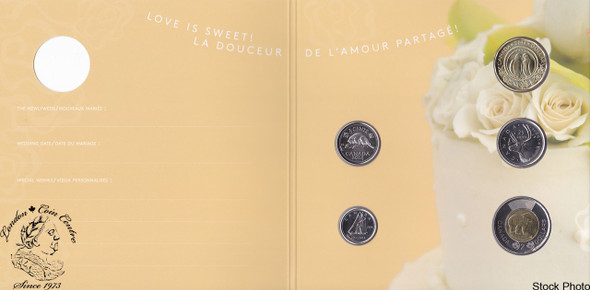 Canada: 2014 Wedding Coin Gift Set - Doves Loonie