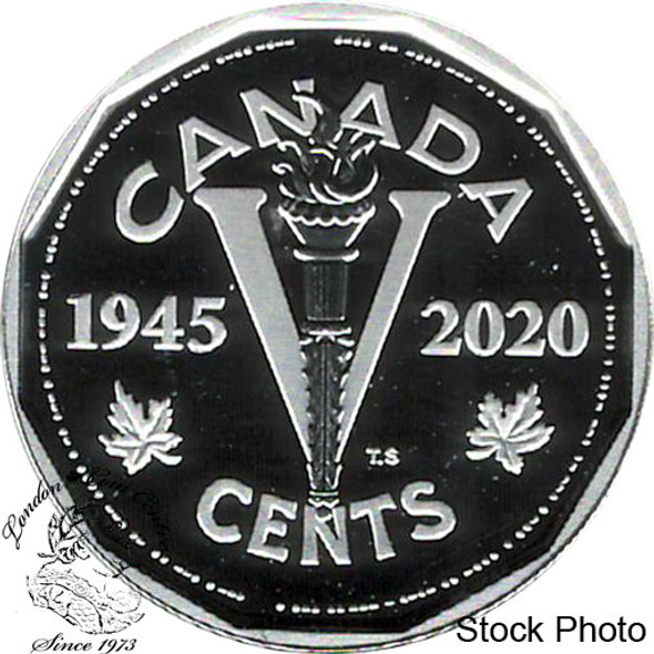 Canada: 2020 5 Cents Victory Proof Pure Silver Coin