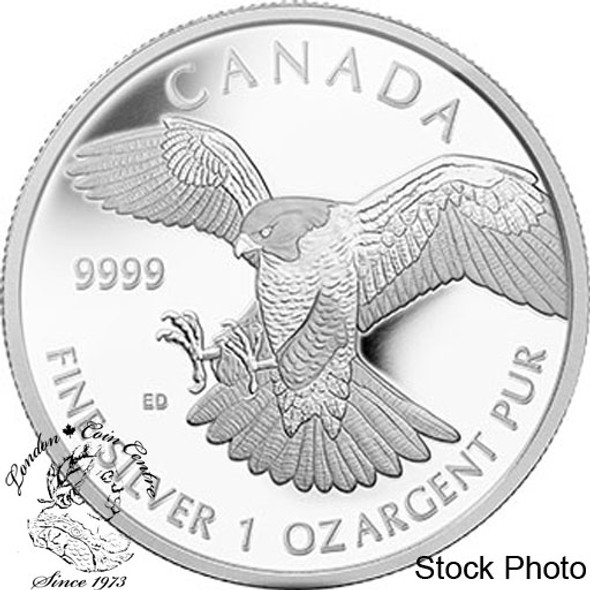 Canada: 2014 $5 Peregrine Falcon 1 oz Pure Proof Limited Mintage Silver Coin