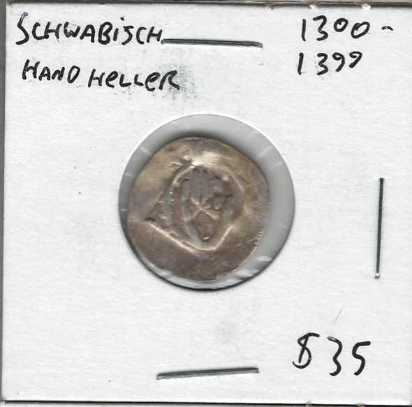 German States: Schwabisch: 1300 - 1399 Hand Heller Lot#4