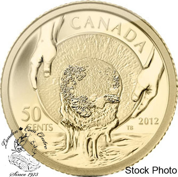 Canada: 2012 50 Cents 150th Anniversary of the Cariboo Gold Rush