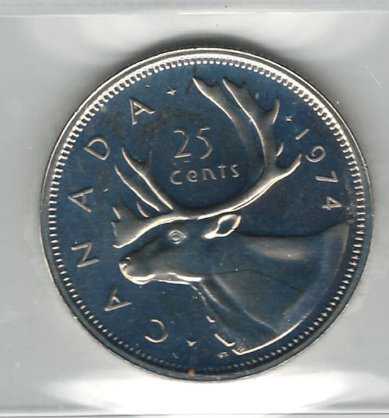 Canada: 1974 25 Cent ICCS PL66 Canada: 1974 25 Cent ICCS PL66