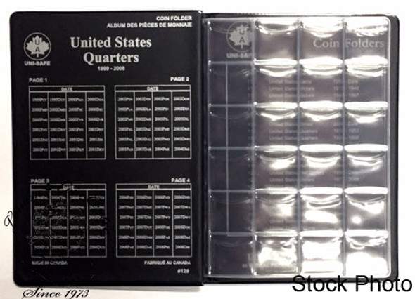 United States: 1999-2008 Quarters Uni-Safe Coin Folder / Album