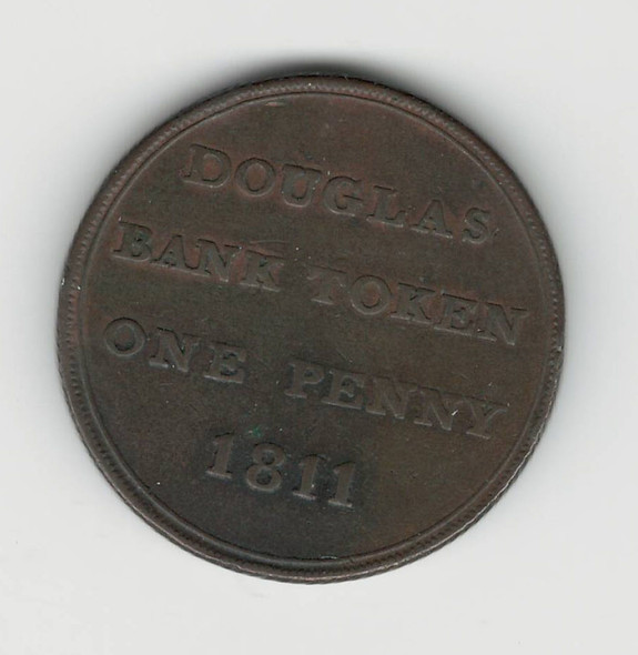 Isle of Man: 1811 Douglas One Penny Token Isle of Man: 1811 Douglas One Penny Token