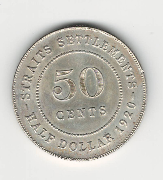 Straits Settlements: 1920 50 Cent