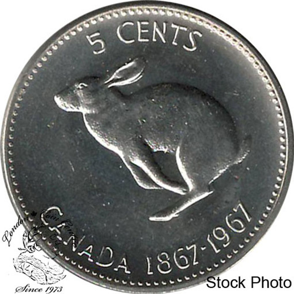 Canada: 1967 5 Cent BU