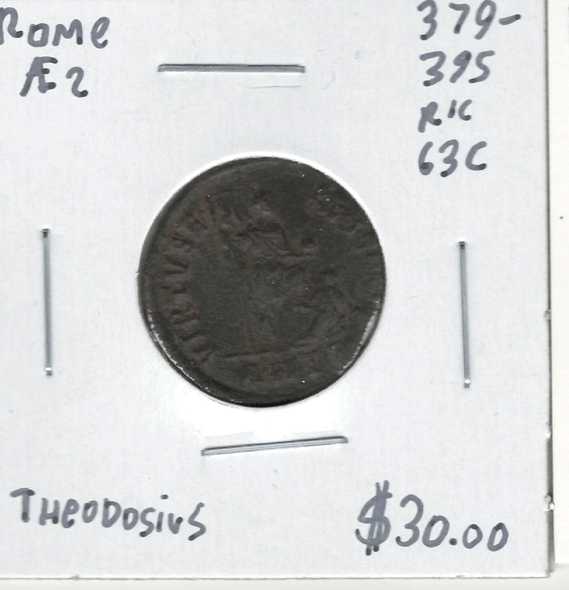 Roman: 379 - 395 AD AE 2 Theodosius Lot#2 Roman: 379 - 395 AD AE 2 Theodosius Lot#2