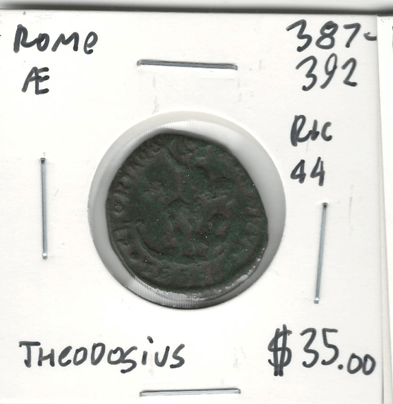 Roman: 387 - 392 AD AE Theodosius Roman: 387 - 392 AD AE Theodosius