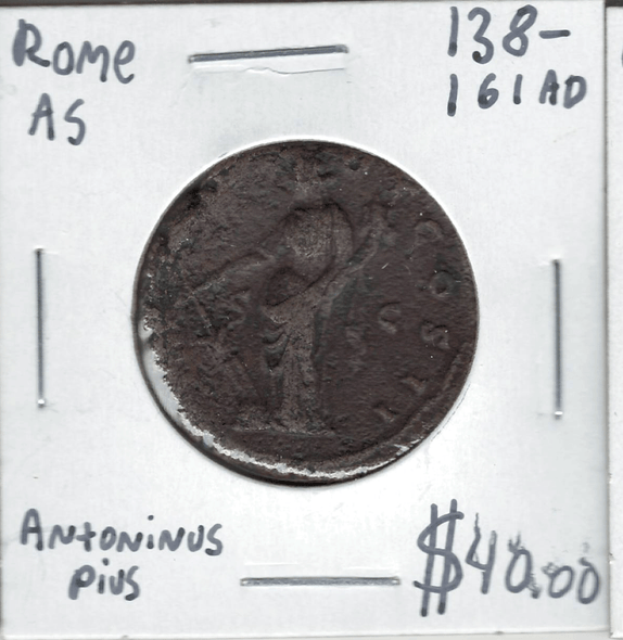 Roman: 138 - 161 AD AS Antoninus Pius Lot#2