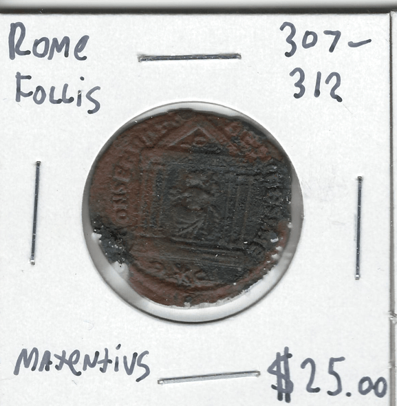 Roman: 307 -312 AD Follis Maxentius Lot#7 Roman: 307 -312 AD Follis Maxentius Lot#7