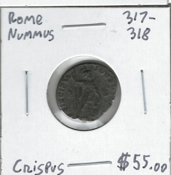 Roman: 317 - 318 AD Nummus Crispus Roman: 317 - 318 AD Nummus Crispus
